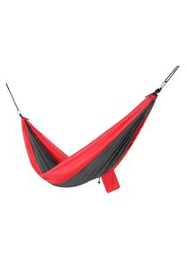 Enero Camp, H&auml;ngematte, Touristische H&auml;ngematte 2 Personen 270x140cm Schwarz Rot (200 kg)