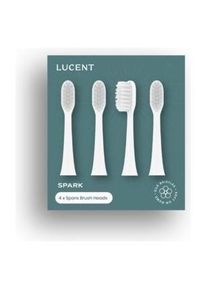 Be Lucent, Zahnb&uuml;rstenkopf, Spark Sonic Toothbrush Heads, 4p White = 7350147430202 (4x)