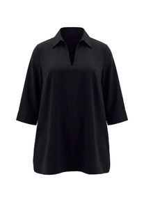 Ulla Popken Damer Tunika sort St&oslash;rrelse 5XL/6XL