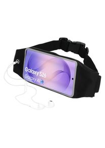 Mobiparts Comfort Fit Sport Belt Samsung Galaxy S26 Black, Smartphone Sportarmband, Gr&uuml;n