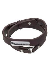 Armband PHILIPP BLANC "PBA41RS", braun, silber, Armb&auml;nder, Herren, 18cm/19.5cm, Edelstahl Leder, Edelstahl, Leder, Armband