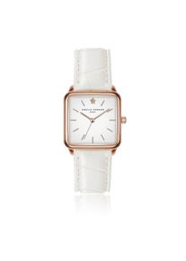 Quarzuhr AMELIA PARKER "AD7-S108R", rosa (wei&szlig;es krokodilleder), Armbanduhren, Damen, Quarzuhr