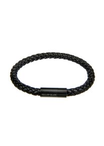 Armband PHILIPP BLANC "PBA12BB", schwarz, Armb&auml;nder, Herren, 21cm, Leder, Armband
