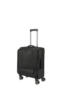 Weichgep&auml;ck-Trolley Travelite "CROSSLITE Reisekoffer Weichgep&auml;ck", Damen, Gr. B/H/T: 40cm x 55cm x 23cm 42 l, schwarz, Polyester, Koffer Weichgep&auml;ck-Trolley, Koffer, mit TSA-Schloss, wasserabweisendes Material
