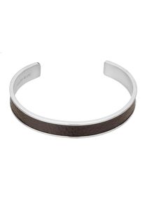 Armband PHILIPP BLANC "PBA35RS", braun, silber, Armb&auml;nder, Herren, 17cm, Edelstahl Leder, Edelstahl, Leder, Armband