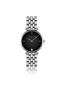 Quarzuhr AMELIA PARKER "AC2-B074S", schwarz (silber), Armbanduhren, Damen, Quarzuhr