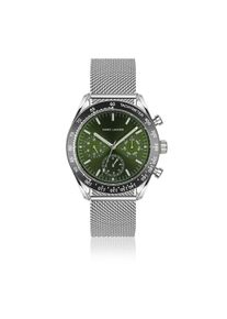 Quarzuhr MARC LAUDER "MD6-B010S", gr&uuml;n (silber), Armbanduhren, Herren, Quarzuhr
