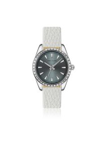 Quarzuhr MARC LAUDER "MD9-S168S", wei&szlig;, Armbanduhren, Damen, Quarzuhr