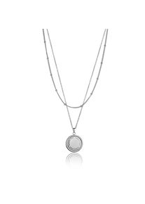 Collier ISABELLA FORD "FN005S", silber, Halsketten, Damen, 45cm, 25 &times; 1,5mm Anh&auml;nger, Edelstahl, L: 1,5 25 45, Collier