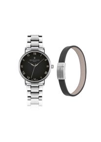 Quarzuhr PHILIPP BLANC "SPA6-2", schwarz (silber), Armbanduhren, Herren, Quarzuhr