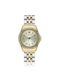 Quarzuhr CLARE MOSS "CMA6-B298S", gold, silber, Armbanduhren, Damen, Quarzuhr