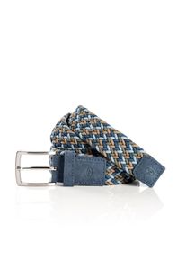 Flechtg&uuml;rtel Tom Tailor, Herren, Gr. 95, blau, Obermaterial: 70% Polyester, 20% Elasthan, 10% Rindsleder, G&uuml;rtel Flechtg&uuml;rtel