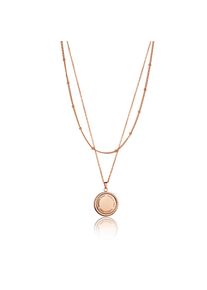 Collier ISABELLA FORD "FN005R", rosa (ros&eacute;gold), Halsketten, Damen, 46cm, Anh&auml;nger 25 &times; 1,5mm, Edelstahl, L: 1,5 46, Collier