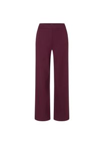 Bootcuthose MAC "CHIARA", Damen, Gr. 36, L&auml;nge 34, aubergine, Flanell, Obermaterial: 63% Viskose, 33% Polyamid, 4% Elasthan, bootcut fit lang, Hosen Bootcuthose, Bootcut-Form in figurbetonter Form