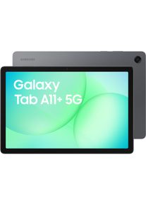 Samsung Tablet "Galaxy Tab A11+", Energieeffizienz: E, grau (grau, 5g), 128 GB, ohne eSIM, Tablets_EBookReader, Tablet