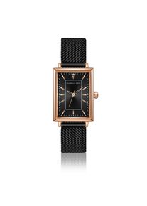Quarzuhr ISABELLA FORD "FF3-B044B", rosa (schwarz), Armbanduhren, Damen, Quarzuhr