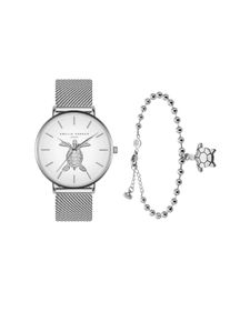Quarzuhr AMELIA PARKER "SAE1-1", silber, Armbanduhren, Damen, Quarzuhr