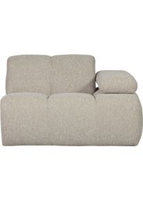 Sofaelement Woood "Mojo Boucl&eacute;-Bezug mit verstellbarer Armlehne B 124 x D 97 x H 74 cm", beige meliert, B:124cm H:74cm T:97cm, Polsterelemente, Sofaelement, Maximale Verschlei&szlig;festigkeit, Tragkraft 120 kg, montiert geliefert
