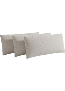 Sit & More Sofakissen SIT & MORE "Vanity, 2er-Set, B: 60 cm", beige (nature), B:60cm H:30cm T:12cm, Stoff, Polsterauflagen, Sofakissen