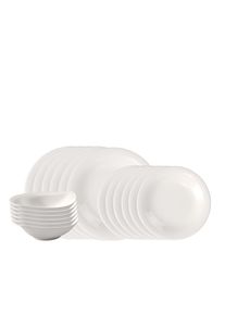 Geschirr-Set "Essential Dinner-Set", wei&szlig;, 18, Porzellan, LIKE. BY VILLEROY & BOCH, Geschirr-Sets, Geschirr-Set, Premium Porzellan