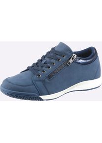 Sneaker Casual Looks, Damen, Gr. 37, blau (marine), Synthetik, Schuhe Sneaker