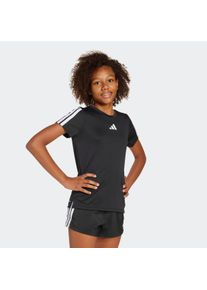 T-Shirt adidas Sportswear "JG TR-ES 3S TEE", M&auml;dchen, Gr. 170, schwarz-wei&szlig; (schwarz, wei&szlig;), Obermaterial: 100% Polyester, normal, Rundhals, Shirts T-Shirt, f&uuml;r Kinder, mit sportlichem Stil, Kurzarmdesign, ohne Verschluss
