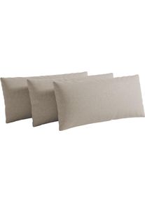 Sit & More Sofakissen SIT & MORE "Vanity, 2er-Set, B: 60 cm", beige (taupe), B:60cm H:30cm T:12cm, Stoff, Polsterauflagen, Sofakissen