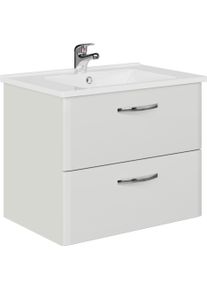 Waschtisch SAPHIR "Quickset 326, mit Keramikbecken, 65cm breit", wei&szlig; (wei&szlig;, neutral), B:65cm H:54cm T:45cm, Waschtische, Waschtisch