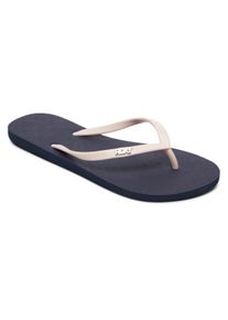 Sandale Roxy "Viva Tone", Damen, Gr. 7(37), blau (navy), Obermaterial: 98% Synthetikmaterial, 2% Metall / Futter: 100% Synthetikmaterial / Au&szlig;ensohle: 100% Moosgummi., Schuhe Sandale