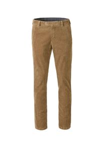 Chinohose MEYER "Bonn 2-3708", Herren, Gr. 26, N + K Gr, braun (hellbraun), Obermaterial: 98% Baumwolle CO. 2% Elasthan EL., uni, regular fit, Hosen Chinohose, aus softem Cord