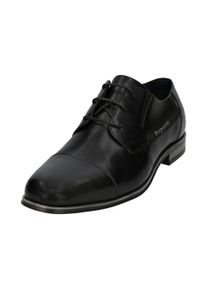 Schn&uuml;rschuh Bugatti, Herren, Gr. 42, schwarz, Leder, festlich, Schuhe Schn&uuml;rschuh, modisch und eleganter Business-Schuh, Festtagsschuh