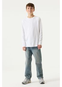 Straight-Jeans Garcia "Ilyano", Jungen, Gr. 152, N-Gr, blau (light used 4037), Denim/Jeans, Obermaterial: 99% Baumwolle, 1% Elasthan, straight fit lang, Jeans Straight-Jeans, Etwas niedrigere Leibh&ouml;he