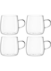 Teeglas Leonardo "T&Egrave; PER TE", transparent (klar), H:10cm &Oslash;:8,3cm, Glas, Trinkgef&auml;&szlig;e, Teeglas, 4-teilig