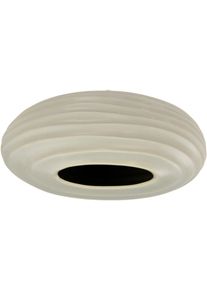 Dekovase I.GE.A. "Keramik-Vase", beige, B:18cm H:10cm, Keramik, Vasen, Dekovase, 2er Set Kleine Vase Wei&szlig; Modern Keramik Tisch K&uuml;che B&uuml;ro Pampasgras