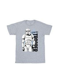 Star Wars Jongens Storm Trooper T-Shirt (Sportgrijs)