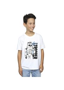 Star Wars Jongens Storm Trooper T-Shirt (Wit)
