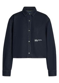 KARL LAGERFELD JEANS Kvinnor Blus marinbl&aring; Storlek XL
