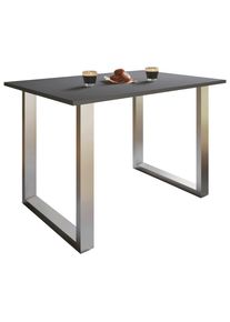 Mid.you , Anthrazit, Schwarz , Metall, Holzwerkstoff , rechteckig , 50x76x80 cm ,