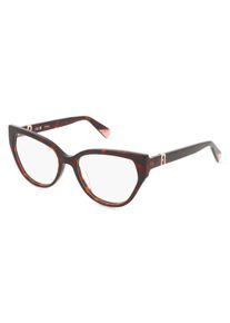 Furla VFU762 Brille Unisex | Fassung: Vollrand, Butterfly, Havanna Gl&auml;nzend