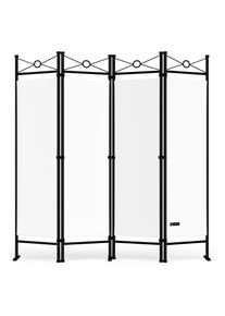 Casaria Paravent Lucca Wei&szlig; 180x163cm