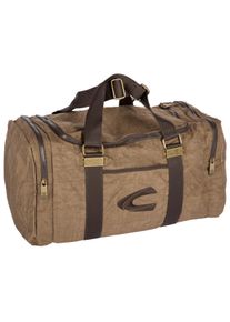 Weekender Camel Active "Journey", Damen, Gr. B/H/T: 46cm x 24cm x 18cm, natur, Nylon, aufgeraut, bestickt, clean, unifarben, Taschen Weekender, Unisex Reisetasche mit vielen Funktionen und Logostickerei