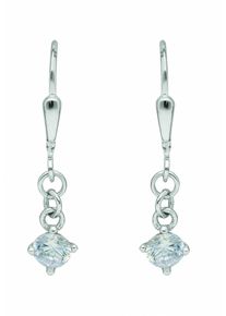 Adelia&acute;s Paar Ohrh&auml;nger ADELIA&acute;S "333 Wei&szlig;gold Ohrringe Ohrh&auml;nger Herz mit Zirkonia", silber, Ohrringe, Damen, Wei&szlig;gold 333, Paar Ohrh&auml;nger