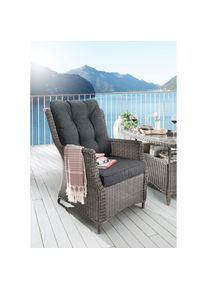 Destiny Gartensessel &raquo;CASA&laquo; 1 Stk. tlg. Aluminium, Polyrattan, inkl. Auflagen
