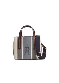 Tommy Hilfiger Henkeltasche &raquo;TH CITY MINI SATCHEL JACQUARD&laquo; Damen Handtasche, Umh&auml;ngetasche mit Streifen, im Kontrast-Look