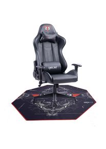 Hyrican Gaming-Stuhl &raquo;Striker Gaming-Stuhl "Copilot" Gamingstuhl + Stuhlunterlage&laquo; (Set) Bodenschutzmatte 1100x1100x2mm