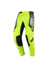Kenny, Motorradhose, Racing Pants Cross/Enduro Force Pixel Weiss Neongelb Gr&ouml;sse S (30) (30, S)