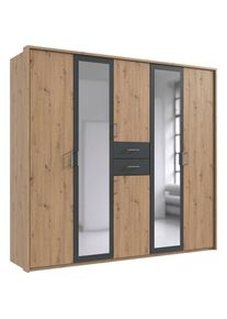 wimex Kleiderschrank &raquo;Diver Dreht&uuml;renschrank mit Spiegel, in der Breite: 225cm&laquo; Bestseller Schlafzimmerschrank wahlweise 3 Innenausstattungen