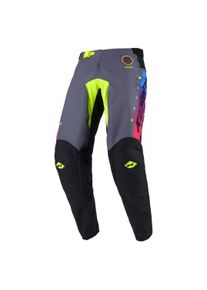 Kenny, Motorradhose, Racing Cross/Enduro Hose Track Focus Neonfarbe Grau/Schwarz/Gelb/Pink Gr&ouml;sse XL (36) (36, XL)