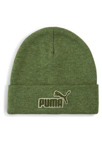 Puma, Herren, M&uuml;tze, Ess Elevated Heather Mid Crown Beanie, Gr&uuml;n, Grau, (One Size)