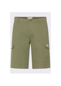 Blend Shorts &raquo;BHMASON SLIM/REG CARGO SHORTS&laquo; mit Markenlabel, aus Baumwollmischung, Regular Fit, elastisch gr&uuml;n, Gr&ouml;&szlig;e S